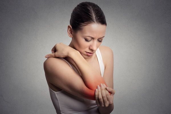 Woman Aching Elbow, New York Patient Elbow Surgery