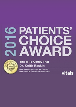 dr keith raskin awards patients choice award 2016
